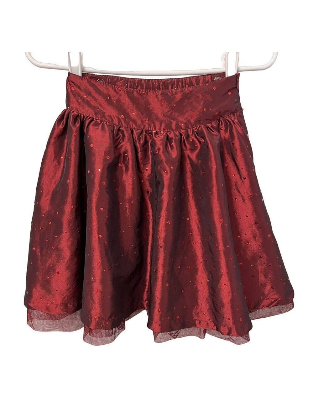 TCP Red Holiday Party Skirt Girls sz 6 Fancy Formal Christmas Valentines Day